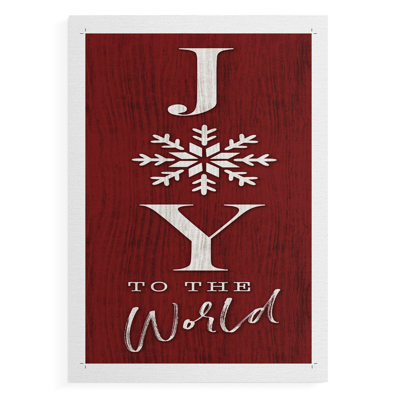 «Joy to the World», impression sur toile seulement - non encadrée, H 18 po x l 12 po