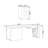 Black Rectangular Solid Wood Writing desk with drawers desk-216110704