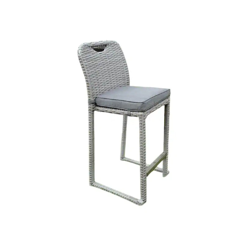 Chaise de bar contemporaine l 20,7 po, gris