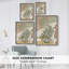 Impression encadrée Mid Century Palm II - bois massif-257880434