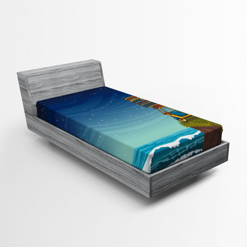 Ocean Microfiber Fitted Sheet, Twin XL Fitted Sheet