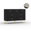 Commode de chambre à coucher avec commode de rangement 7 tiroirs l 47,25 po Belper-230875385