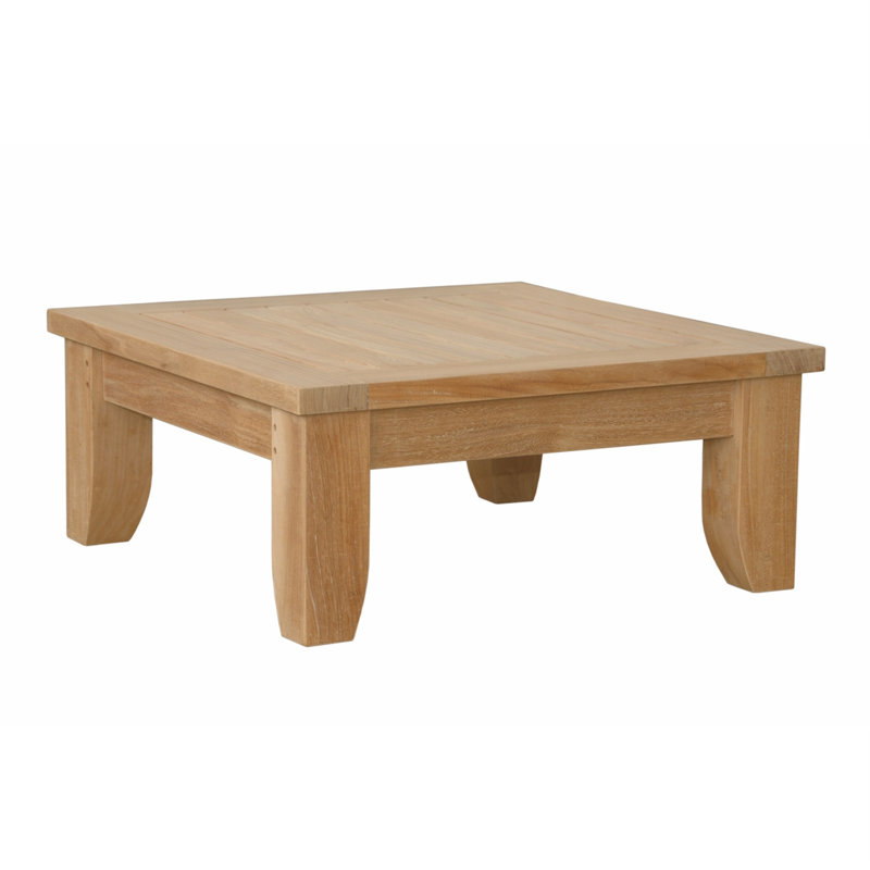 Luxe Outdoor Teak Ottoman