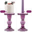 Ensemble de porte-bougies en verre 3 pièces-410568569