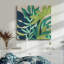 Island Fronds II - Toile tendue avec châssis de qualité supérieure - prête à être accrochée