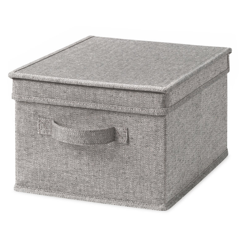 Rebrilliant Whitmor Fabric Decorative Bin