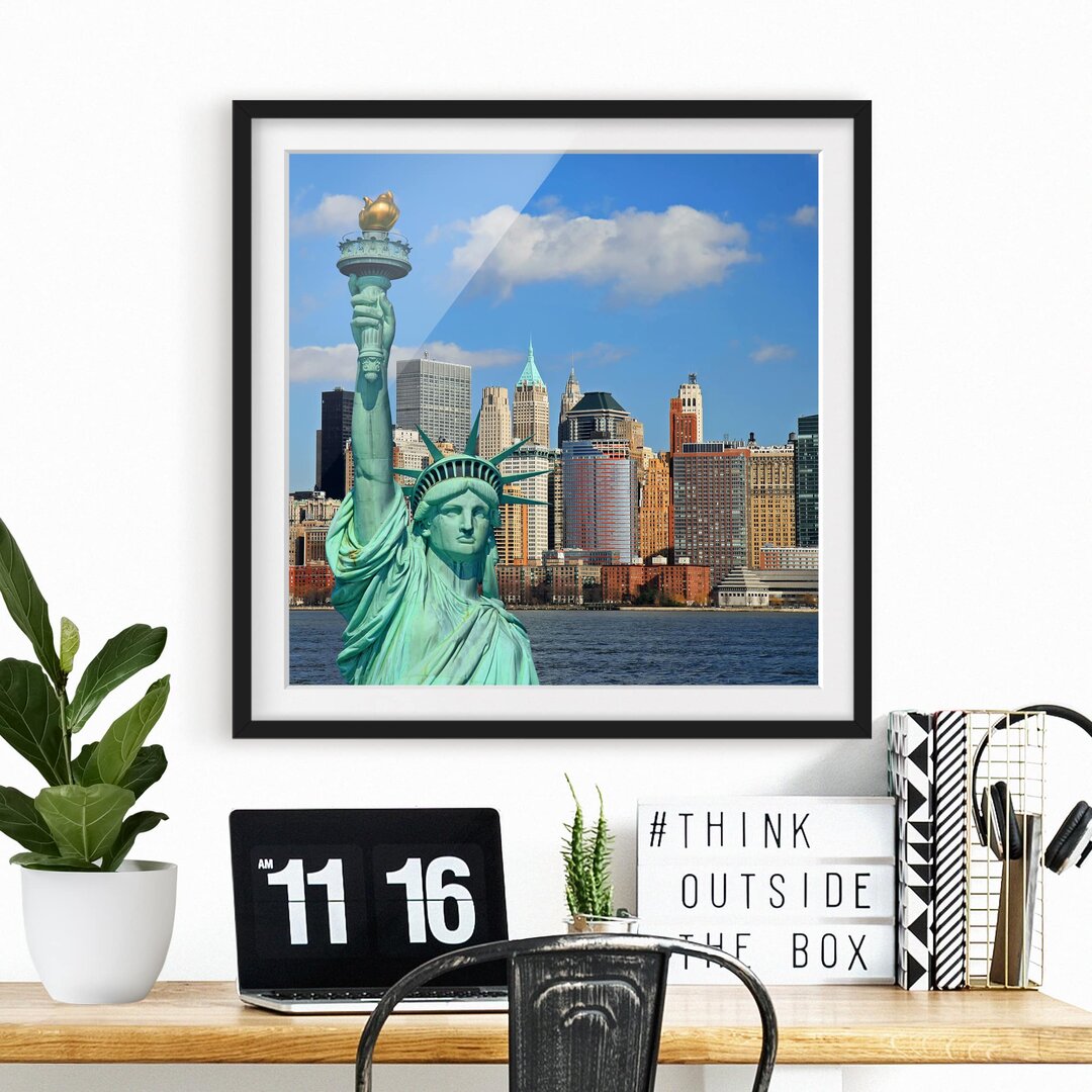 Gerahmtes Poster New York Skyline