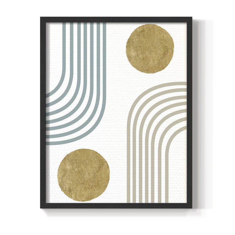 Millennium Arches Framed Print - Solid Wood, Black, 14" H x 11" W