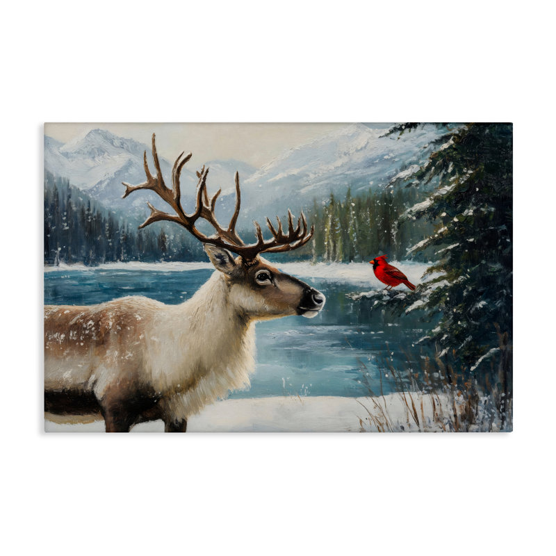 Conversation de Noël sur toile sauvage, design par Petal Prints Design