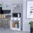Pantry Cabinet Microwave Stand Warden, Kitchen, White