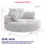 Fauteuil pivotant Fluffy