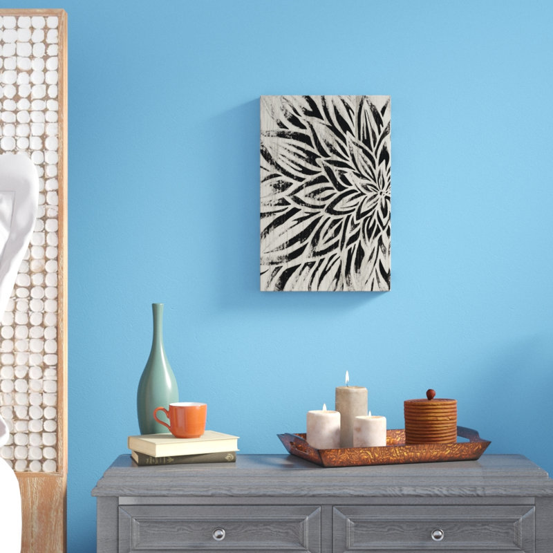 Barnwood Bloom I - Painting Print, Wrapped Canvas, 46cm H x 30cm W