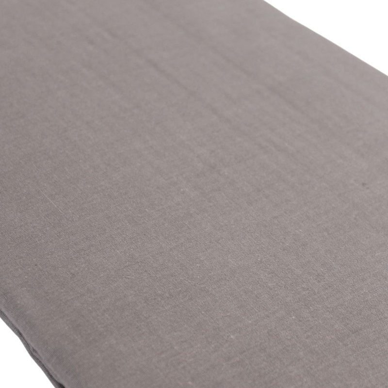 Rikesh Cotton Blend Standard Flat Sheet, Grey