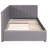 Linen Fabric Upholstered Daybed, Twin Size, 2 Storage Drawers, No Box Spring, Gray Size Daybed With Storage,-346380256
