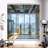 Rectangle Full Length Metal Wall Mirror Set Home Gym Mirror with Tempered Glasses(Set of 3)