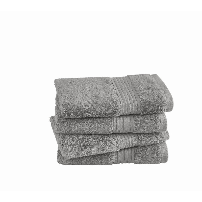 Cannon Cotton/TENCEL Towel Sets, Gray, 4