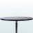 Julia Round Dining Table in Black and Chrome Metal Finish, 29.41'' H X 28.59'' W X 28.59'' D