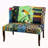 44X25x38" Vesta Bird Collage Print Settee