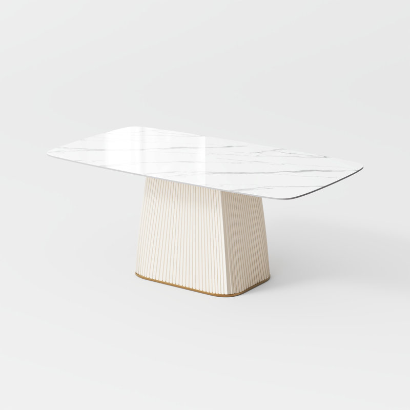 Table de salle à manger Aysa, H 30,12 po x L 70,87 po x l 35,43 po, Pandora