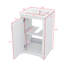 Meuble-lavabo de 20 pouces avec lavabo en céramique, meuble-lavabo simple autoportant avec porte à fermeture douce et tablette réglable-660671124