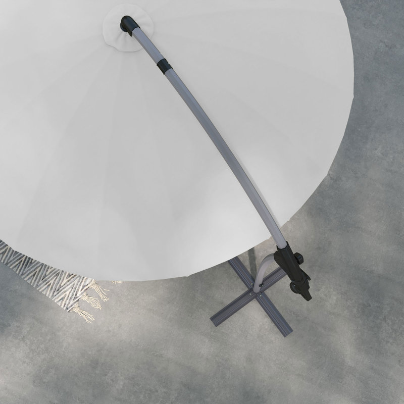 Bridon 276cm Cantilever Parasol, Grey