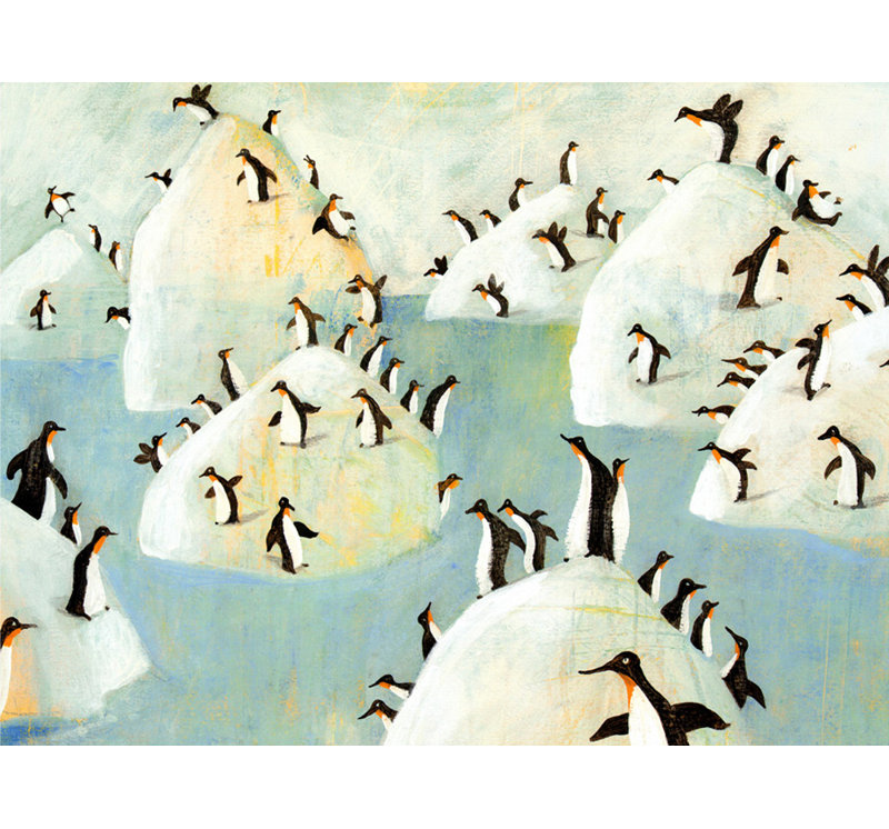 Pingouins, H 18 po x l 24 po