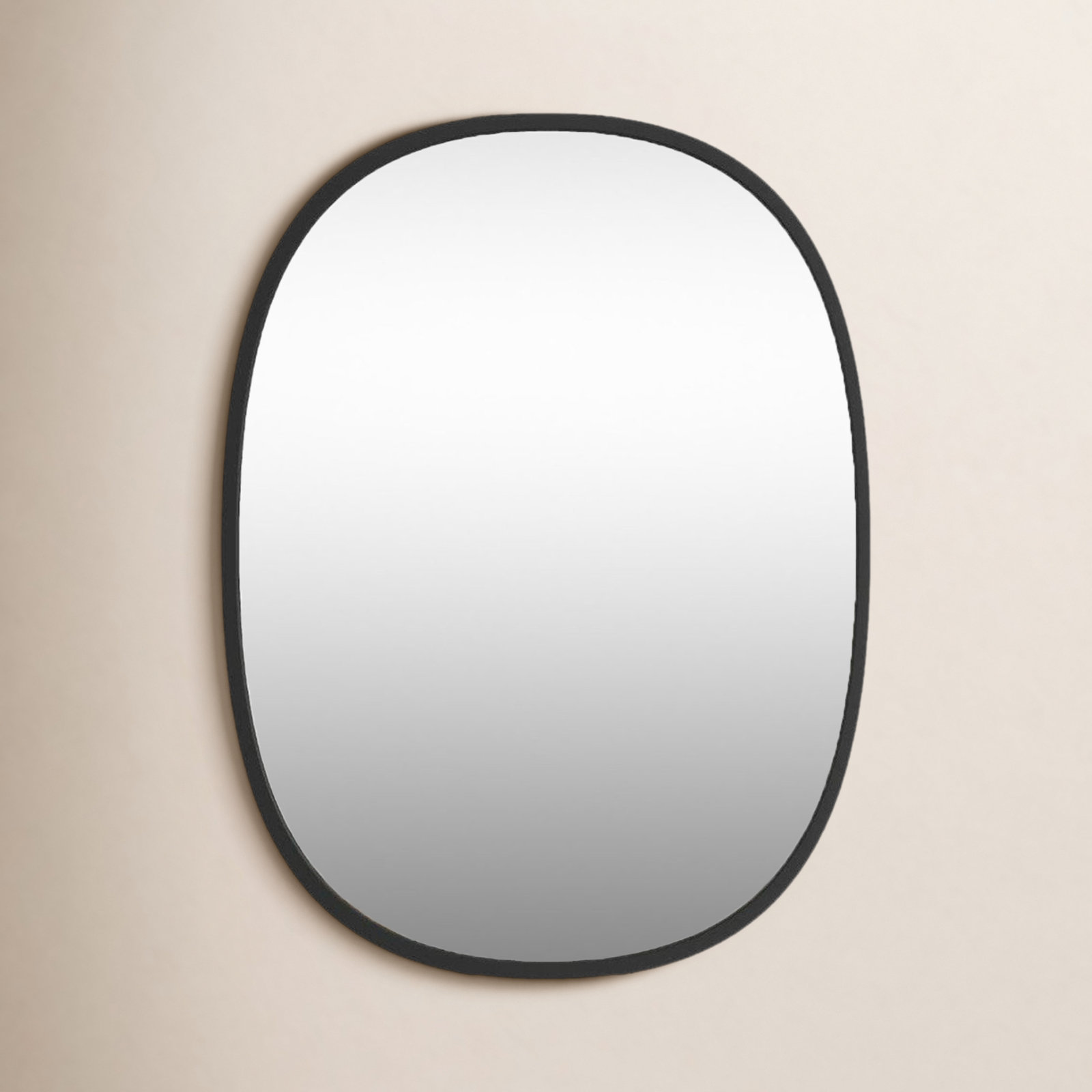 Hub 24" Accent Mirror, 36" x 24", Black