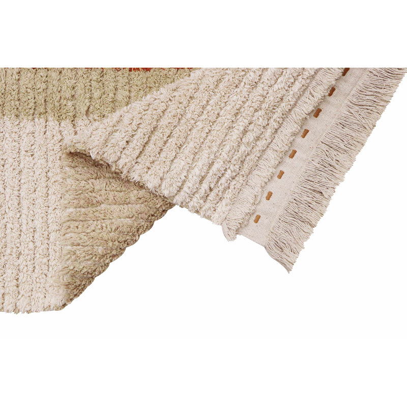 Reversible Washable Rug Duetto Sage, Runner 2'7" x 7'6"
