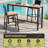 Arboleya Rectangular Metal Outdoor Bar Table-1058693144-1059013058