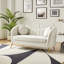 Belice 164cm W 2 Seater Chenille Tufted Sofa with Two Throw Pillows-556095622