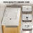 42'' Single Bathroom Vanity with Engineered Stone Top, Undermount Sink, 3 Drawers, and Backsplash-124850250