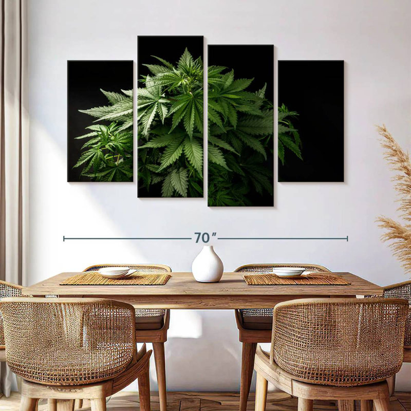 Grappe de marijuana Senne, H 42 po x l 68 po