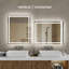 Miroir de salle de bain à DEL avec cadre en aluminium-1018053169