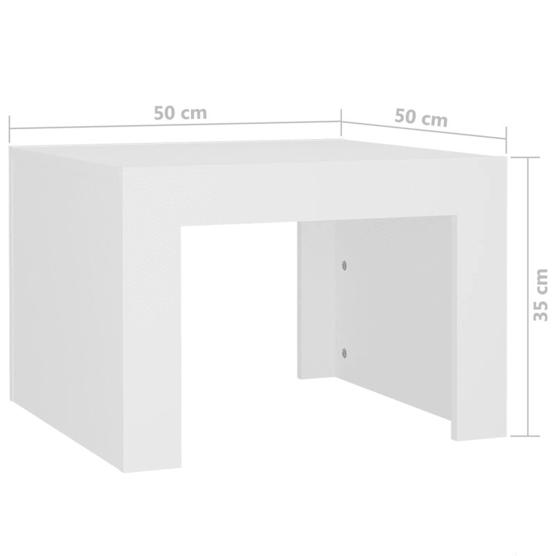 Table basse Aleyska, Blanc