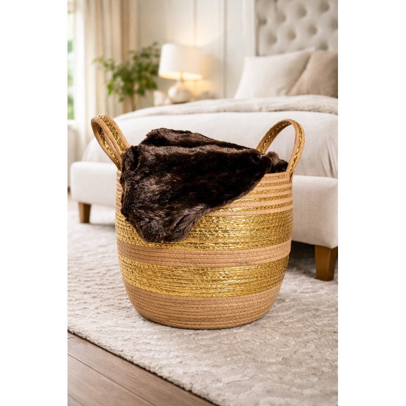 2 Piece Rattan Basket Set