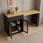 Table de comptoir extensible avec prise électrique, rangement pour bouteilles de vin et tiroirs-861615778