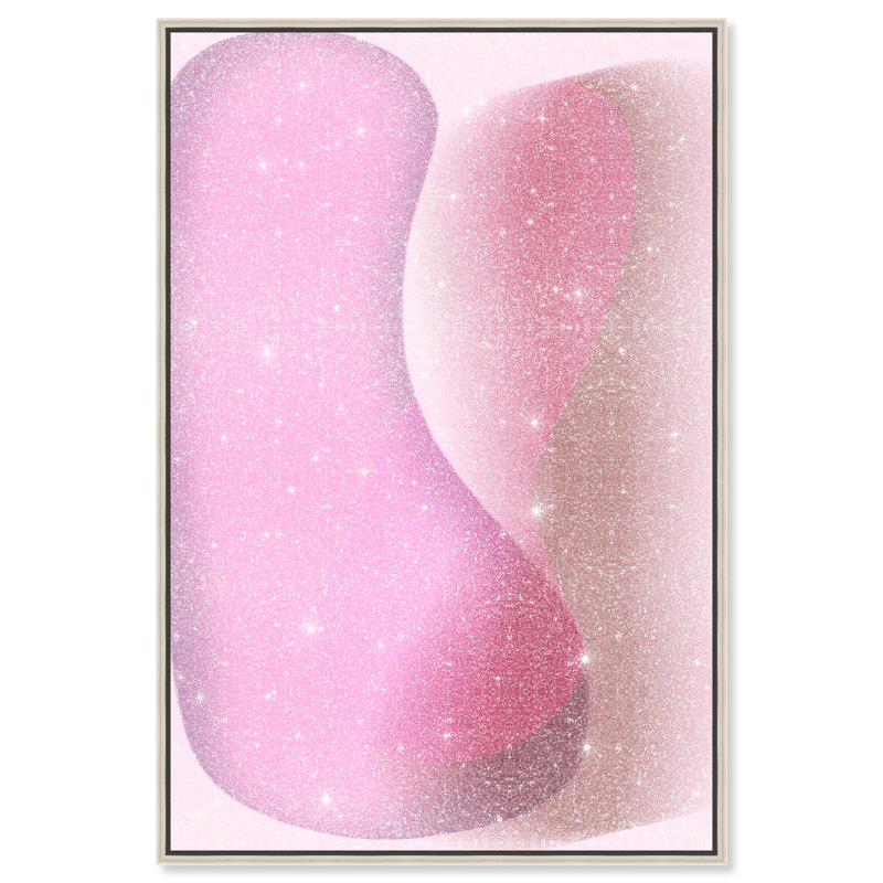 Dancing Lovers Print by Oliver Gal, 55"H x 37"W, Silver Floater Frame