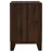 Anza Walnut 2-Drawer Nightstand Bedside Table