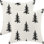 Housses de coussin de Noël 18 x 18 pouces, ensemble de 2 coussins décoratifs pour arbre de Noël crème noir