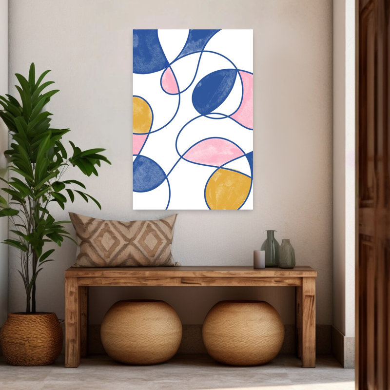 Art contemporain contemporain abstrait, H 48 po x l 32 po