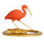 Élégante figurine à reflet ibis, multicolore