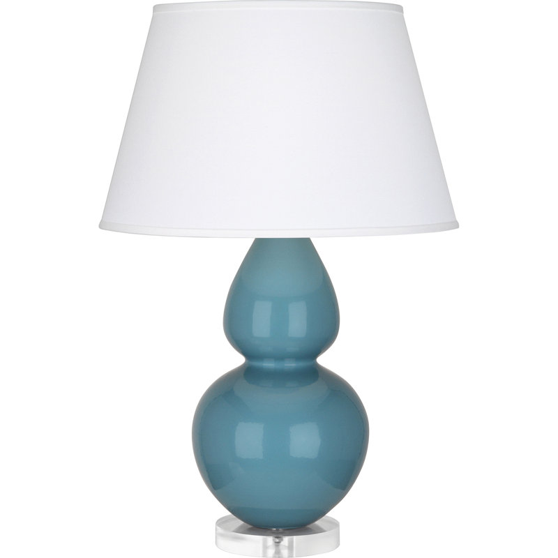 Double Gourd Lamp, Steel Blue/Silver , Pearl