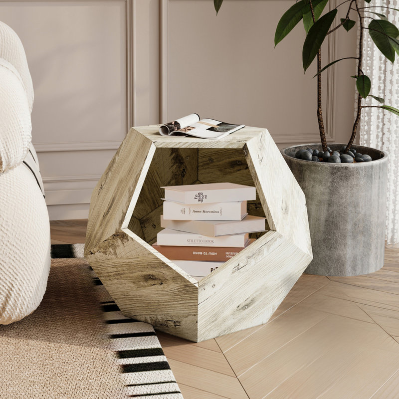 Table d'appoint Modern Pet Furniture, Chêne blanc