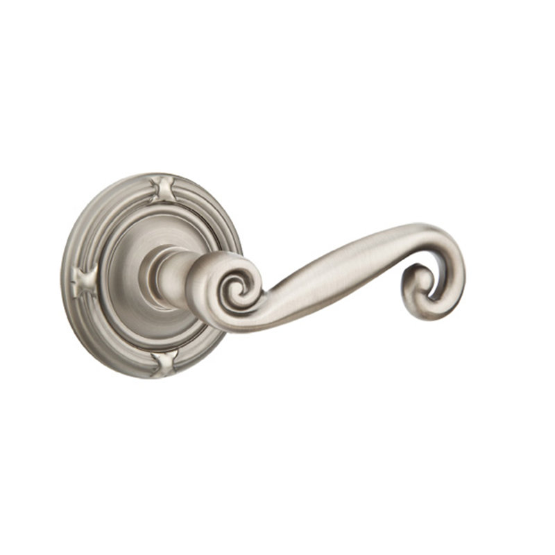 Double porte faux levier avec rosette, Nickel antique, Droite