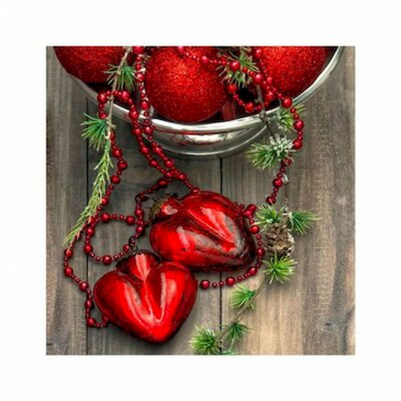 Serviettes jetables en papier Heart Ornaments