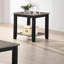 Table de bout simple en bois d'hévéa