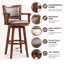 Tabouret de bar rotatif très haut Angelija-24834191