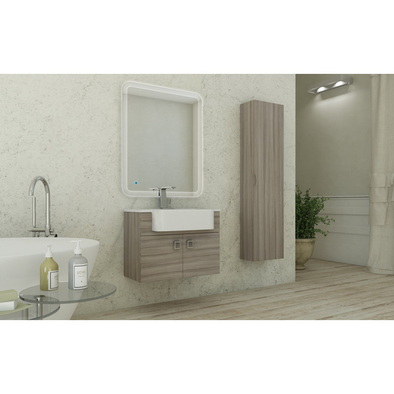 Herwarth 27.6'' Single Bathroom Vanity Base Only, Larch