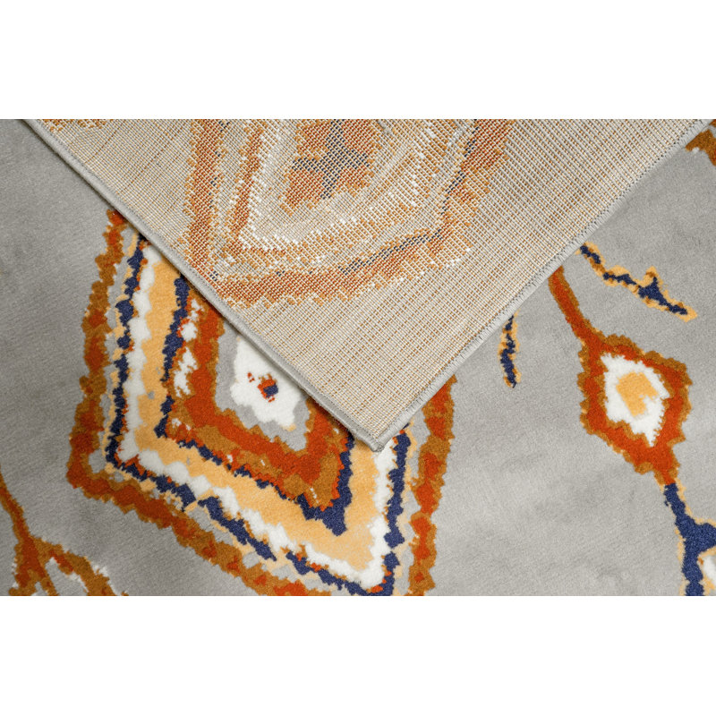 Tapis géométrique bleu, Rectangle 2 pi x 4 pi