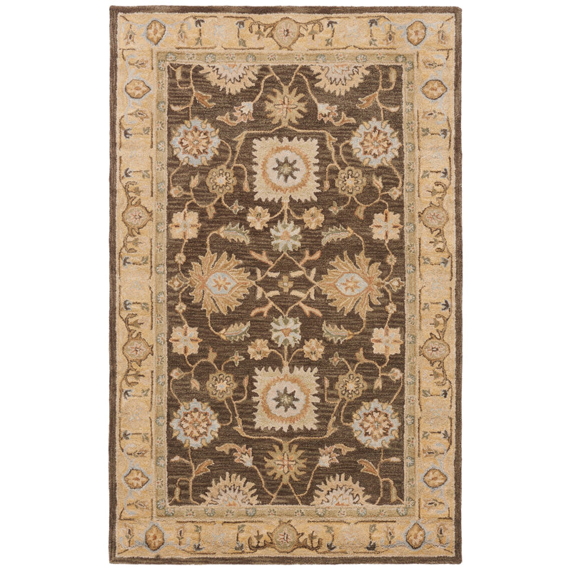 Tingley Hand Tufted Wool Oriental Rug, Rectangle 5' x 8'